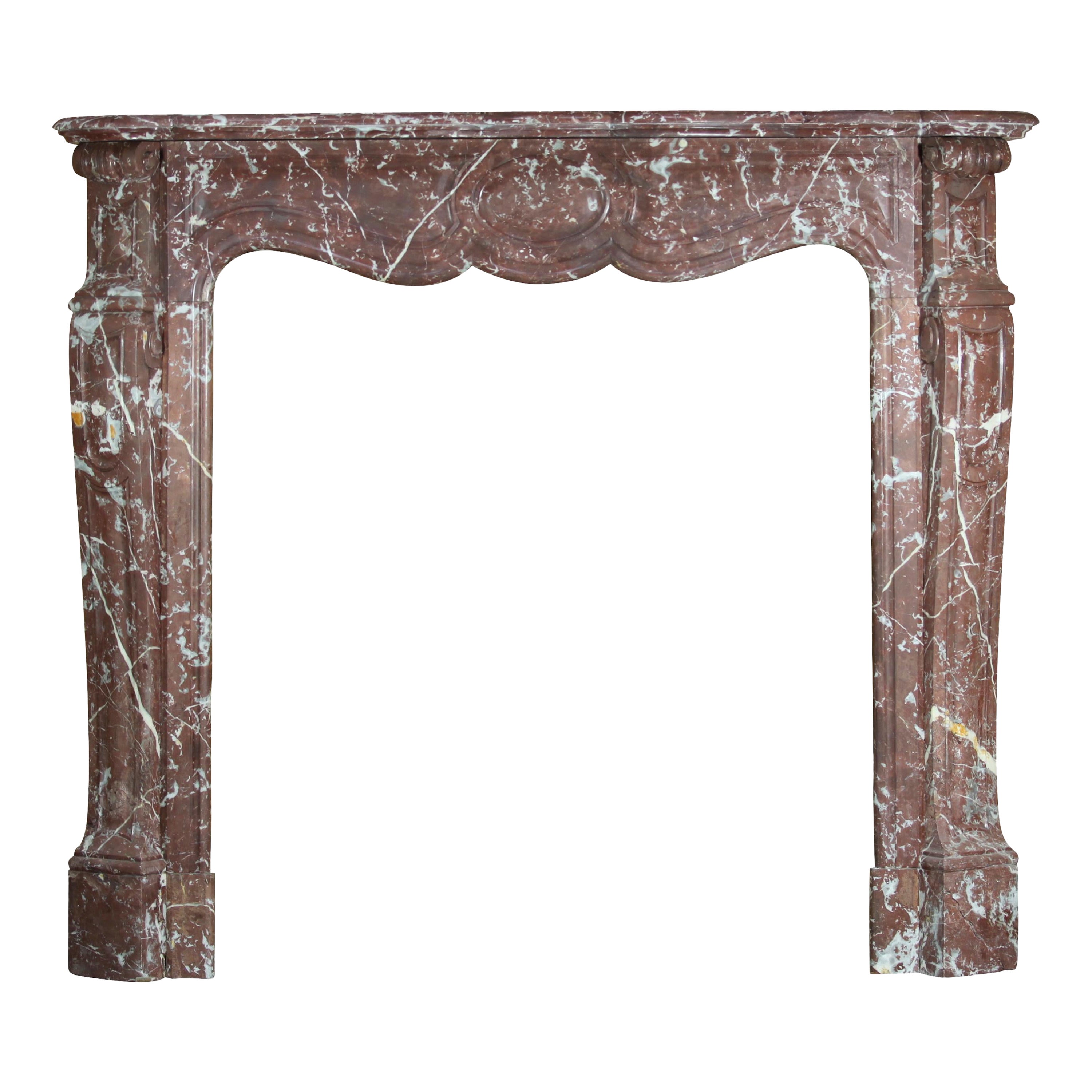 Pompadour Style Classic Belgian Fireplace Surround