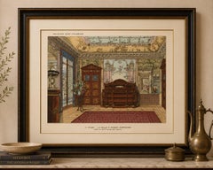 Pompeian Elegance: A Grand Neoclassical Dining Room Interior, 1900