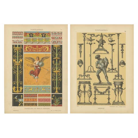 Pompeian Elegance: Dolmetsch's 1887 Exploration of Roman Decor