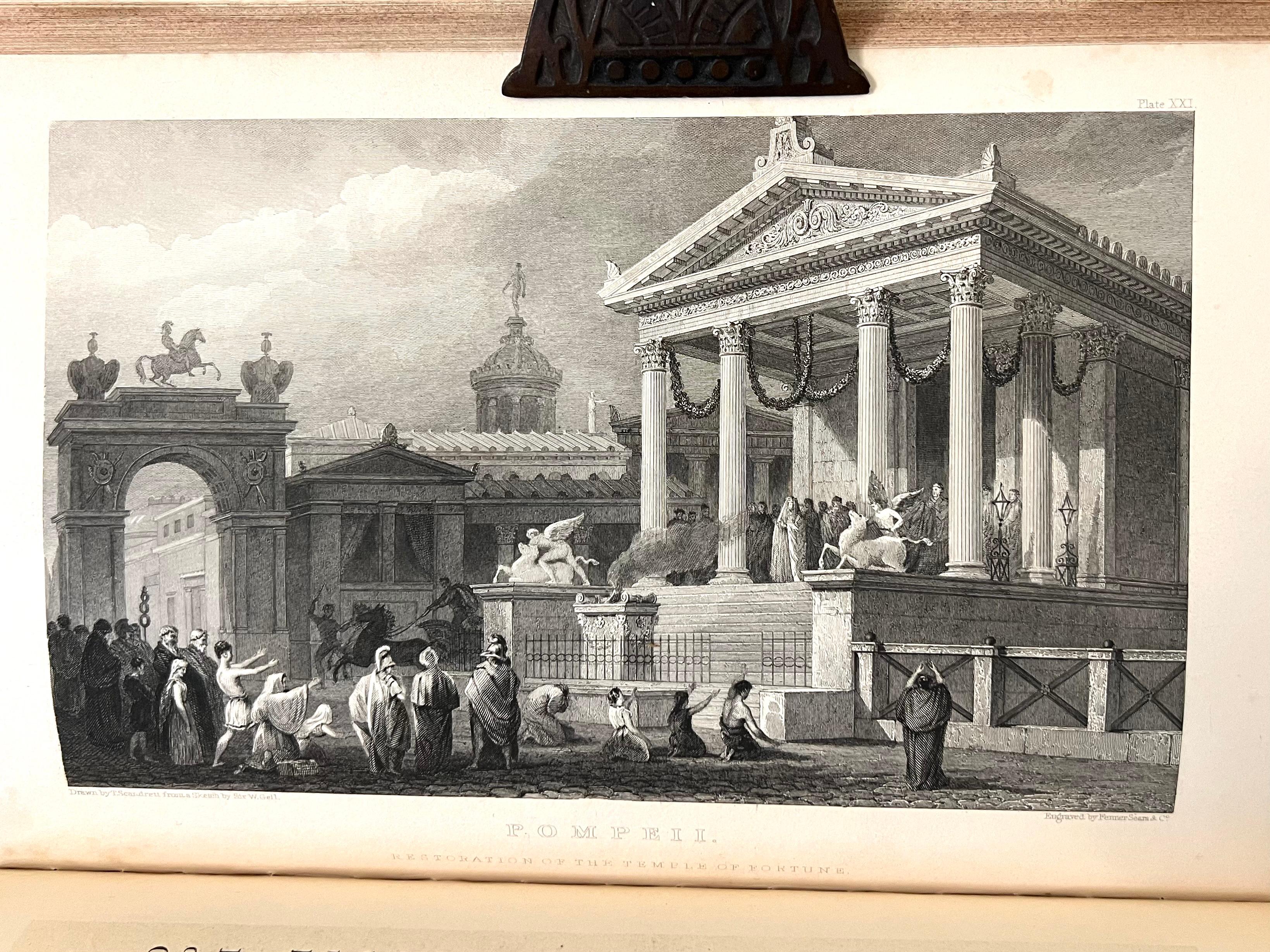 Pompeiana ; la topographie, les édifices et les ornements de Pompéi Sir Wm. Gell 1837 en vente 6