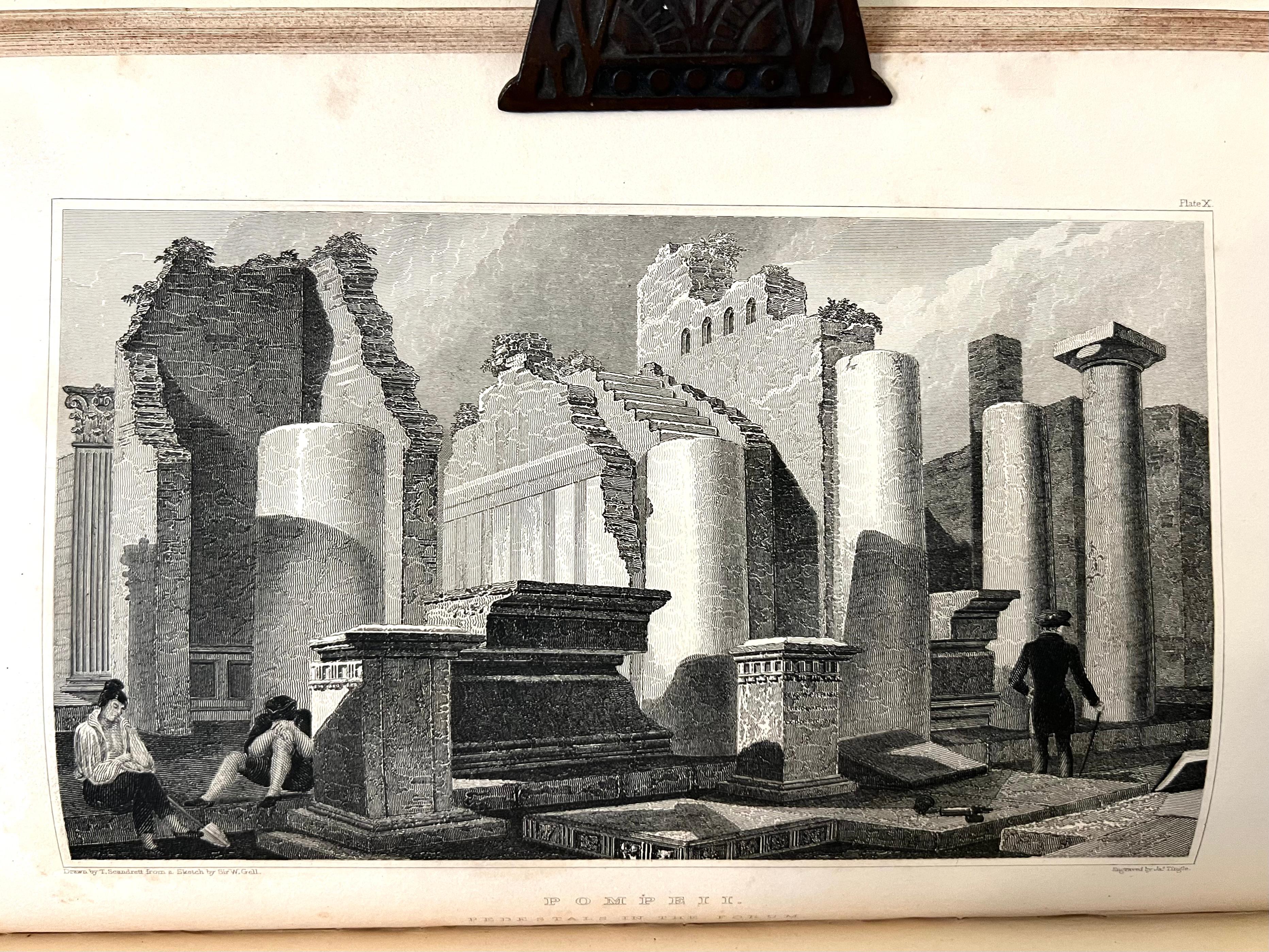 Pompeiana ; la topographie, les édifices et les ornements de Pompéi Sir Wm. Gell 1837 en vente 8