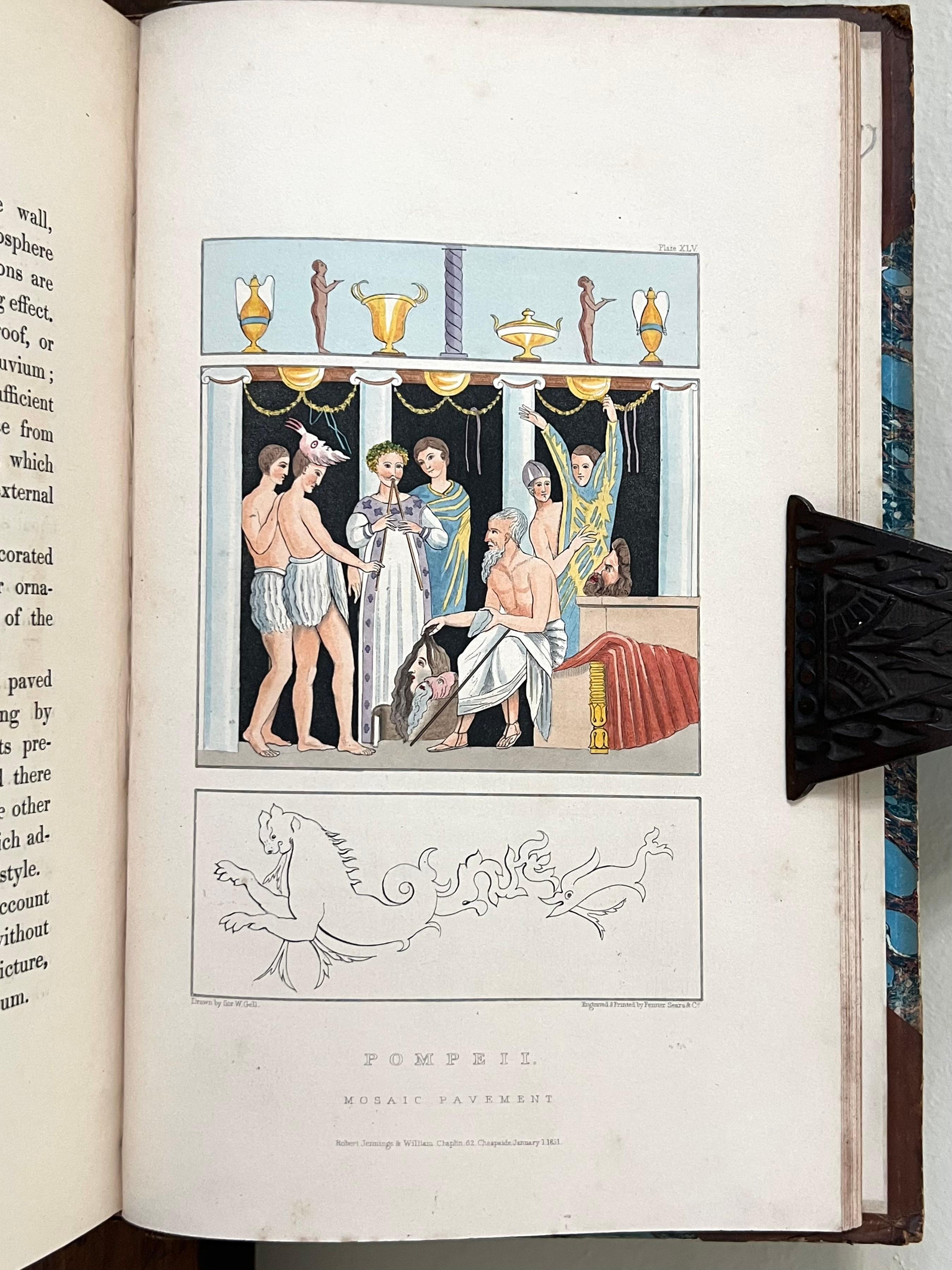 Pompeiana ; la topographie, les édifices et les ornements de Pompéi Sir Wm. Gell 1837 en vente 9
