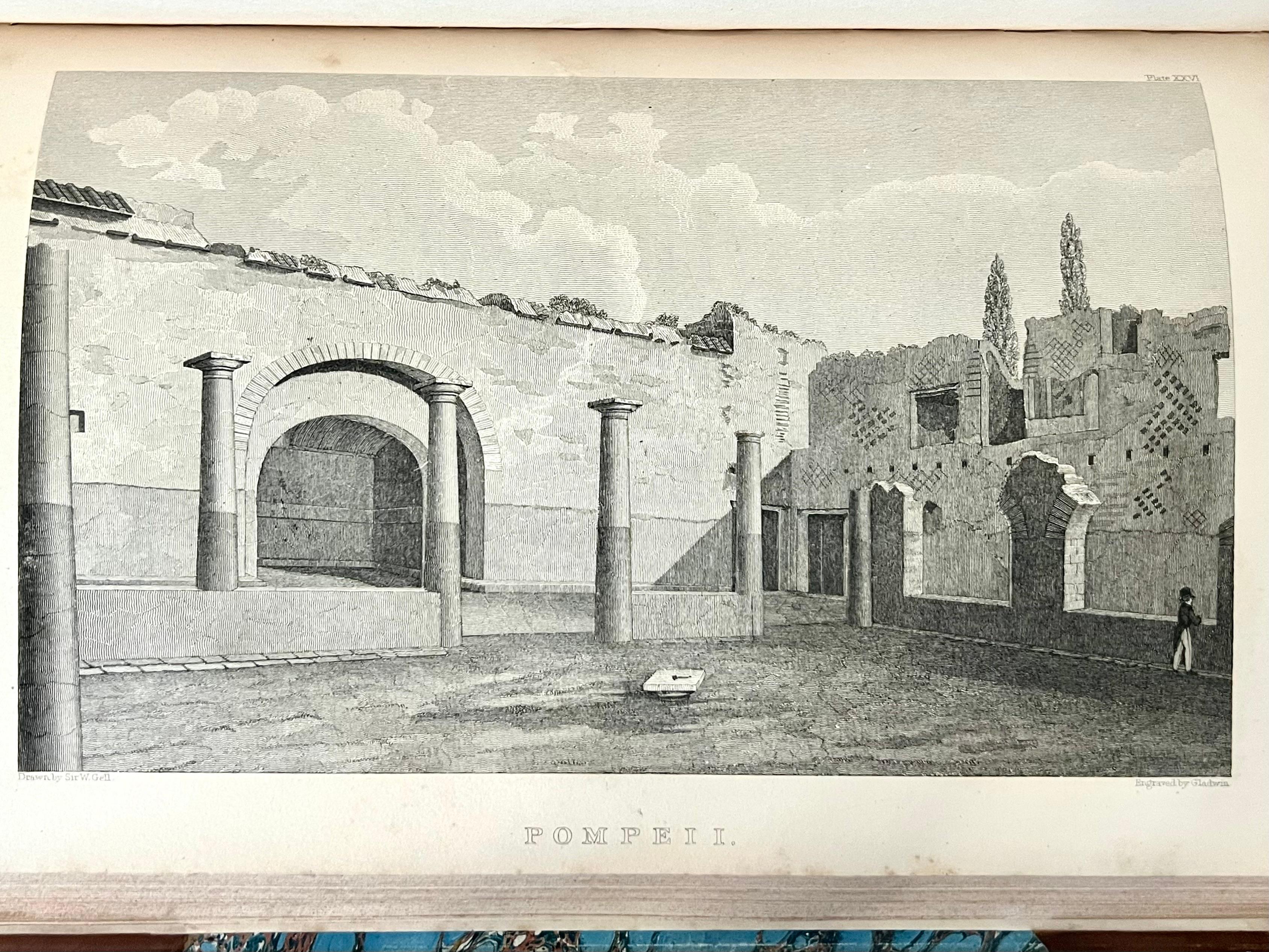 Pompeiana ; la topographie, les édifices et les ornements de Pompéi Sir Wm. Gell 1837 en vente 10