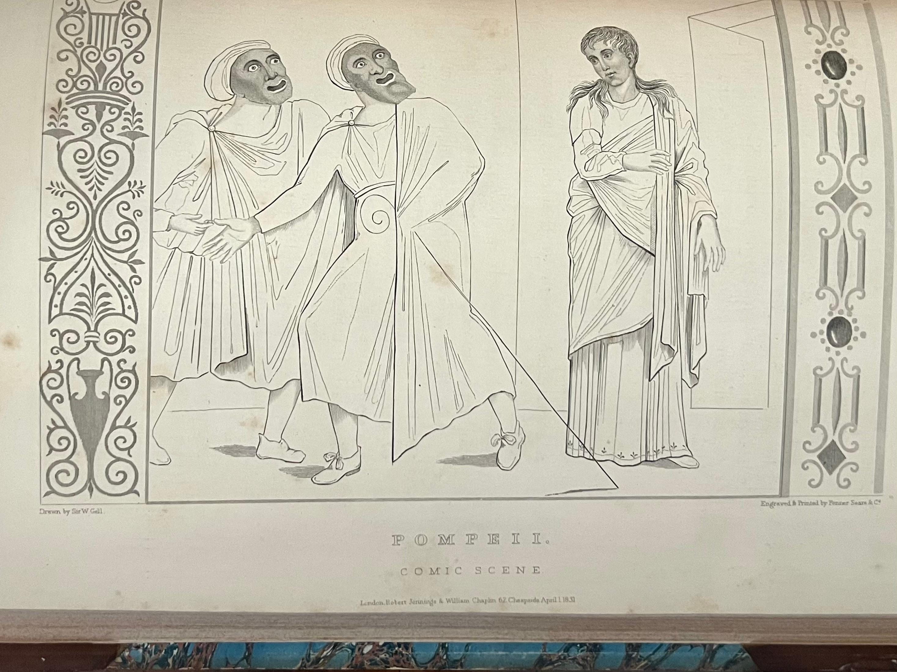 Pompeiana ; la topographie, les édifices et les ornements de Pompéi Sir Wm. Gell 1837 en vente 13