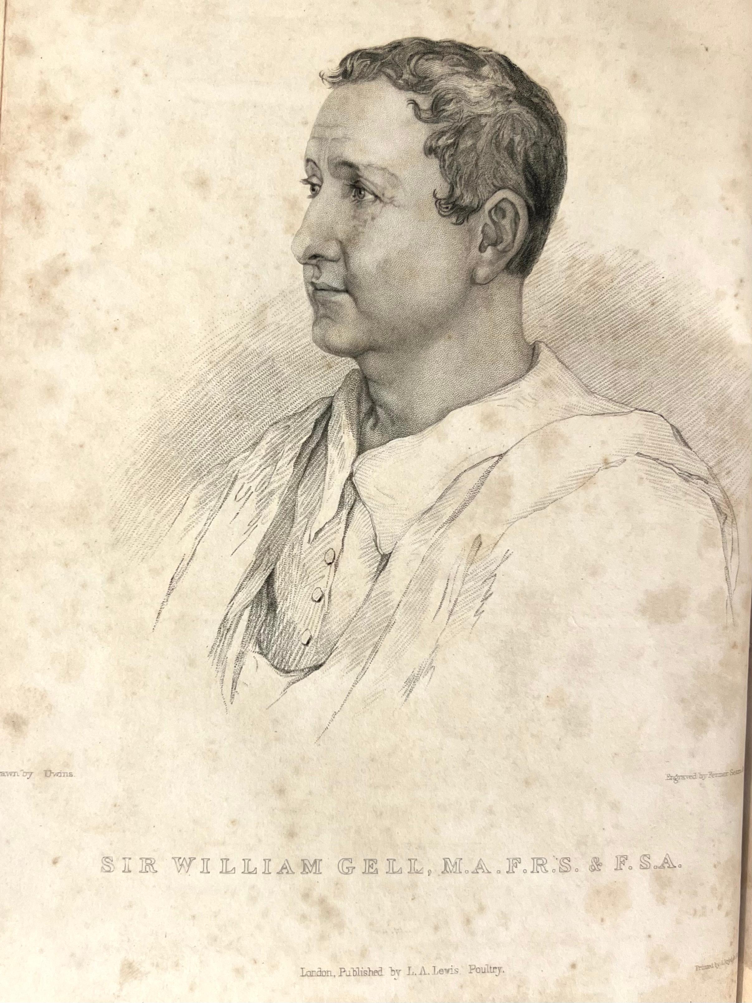 Pompeiana ; la topographie, les édifices et les ornements de Pompéi Sir Wm. Gell 1837 en vente 2