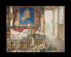 Pompeii, After Grand Tour Oil Painting by Félix Duban