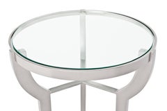 Pompeii Cocktail Table with Inset Glass Top by Powell & Bonnell