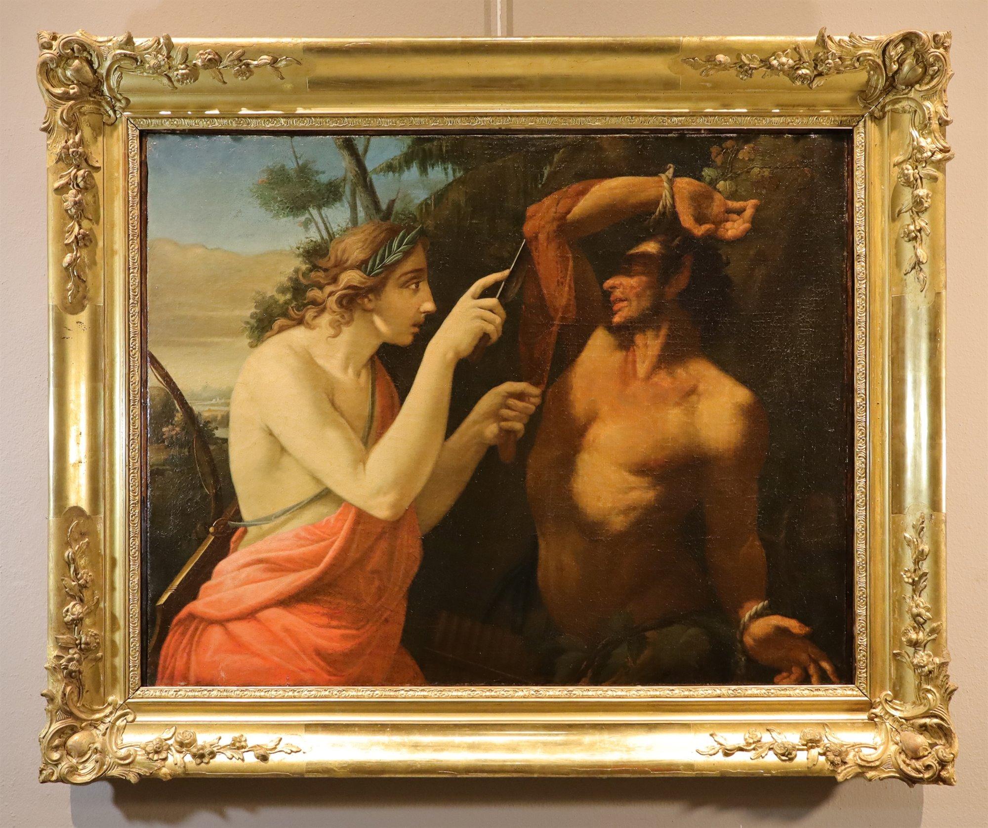 Apollo Marsyas Batoni Paint 18th CEntury Oil on canvas Old master Mythological