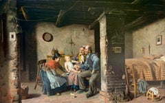 „Drei Generationen“ von Pompeo Massani (1850 – Florenz – 1920), italienischer Maler