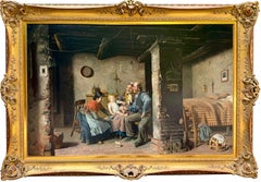 „Drei Generationen“ von Pompeo Massani (1850 – Florenz – 1920), italienischer Maler