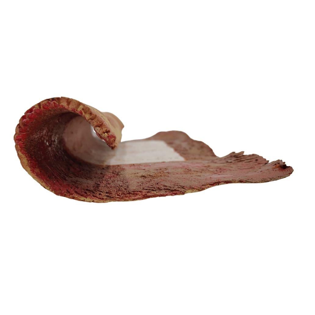 Pompeo Pianezzola: Vida, restos de amistad, 1996, pergamino cerámico bicolor en venta 6