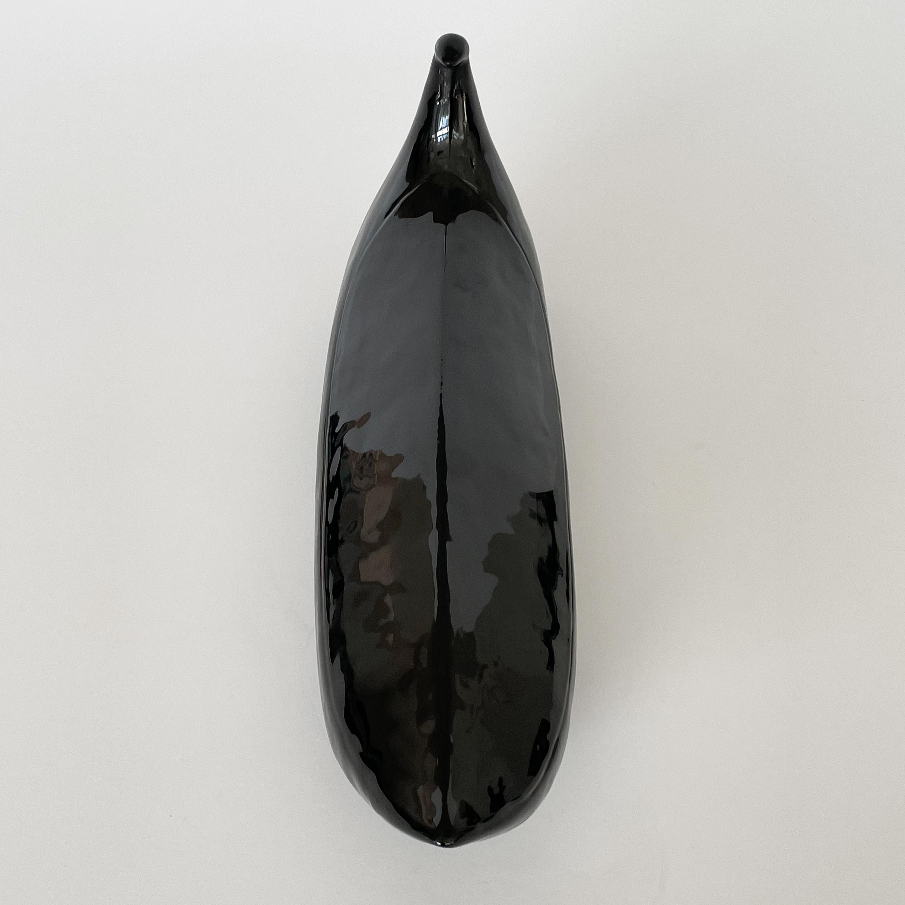 Pompeo Pianezzola Black Ceramic Birds for Zanolli & Sebellin Nove 6