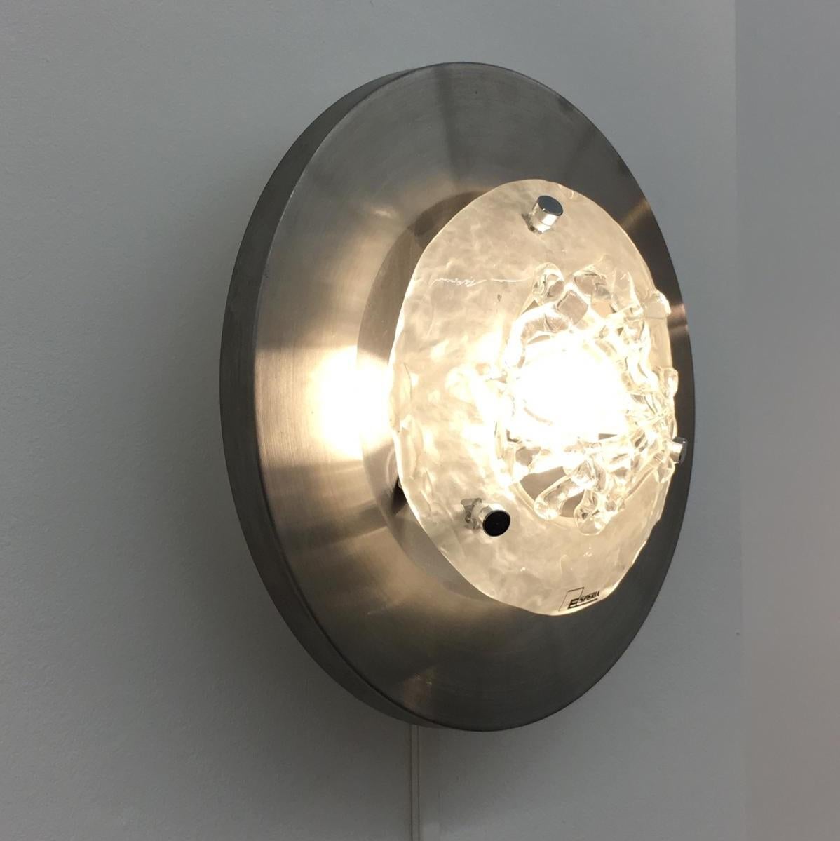 Mid-Century Modern “Pompeo” Wall Sconce by Angelo Brotto for Esperia, Italy, 1970 For Sale
