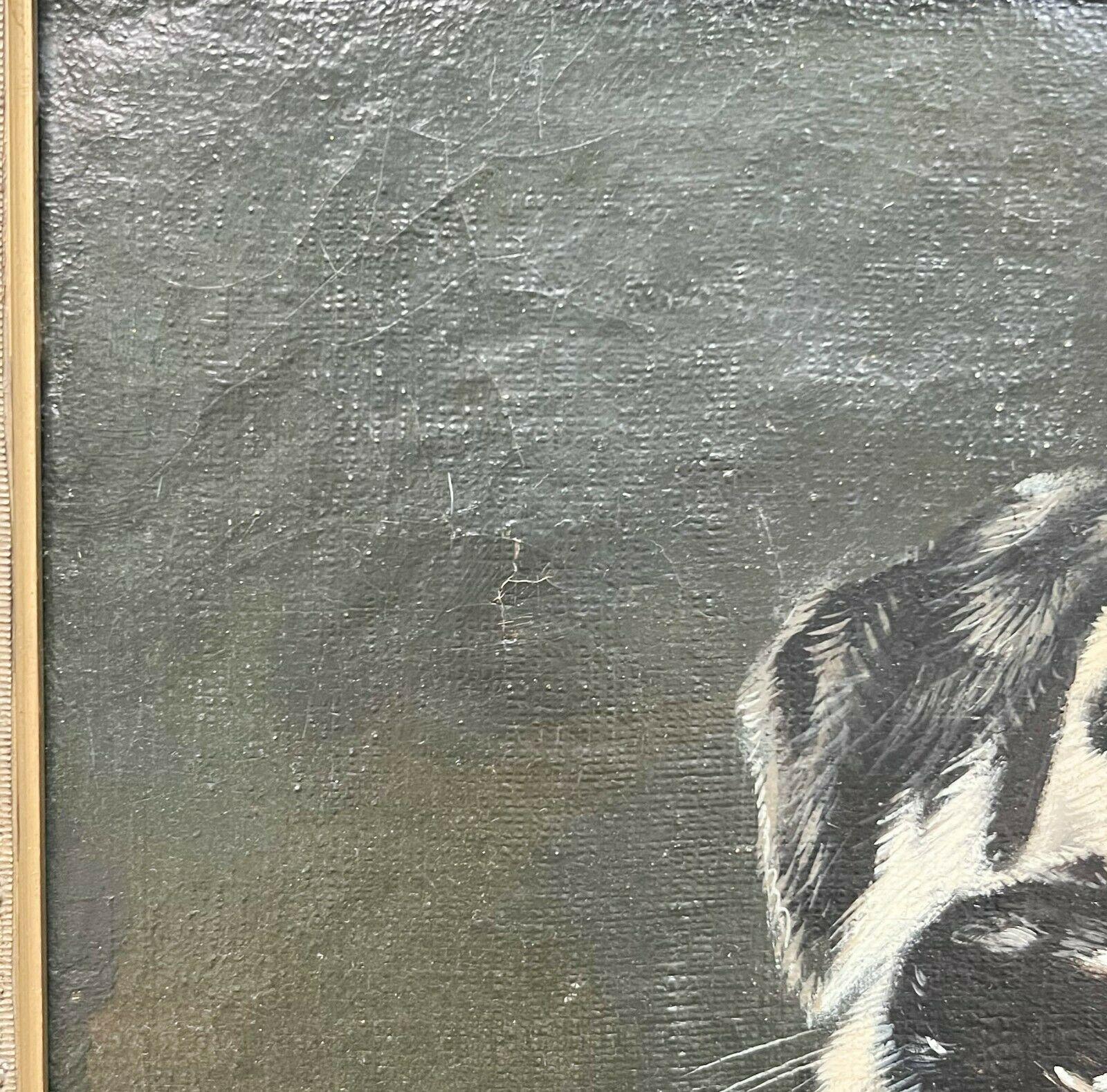 Poncelet, portrait anthropomorphe d'un chien d'officier militaire Dalmatien sur toile d'huile en vente 1