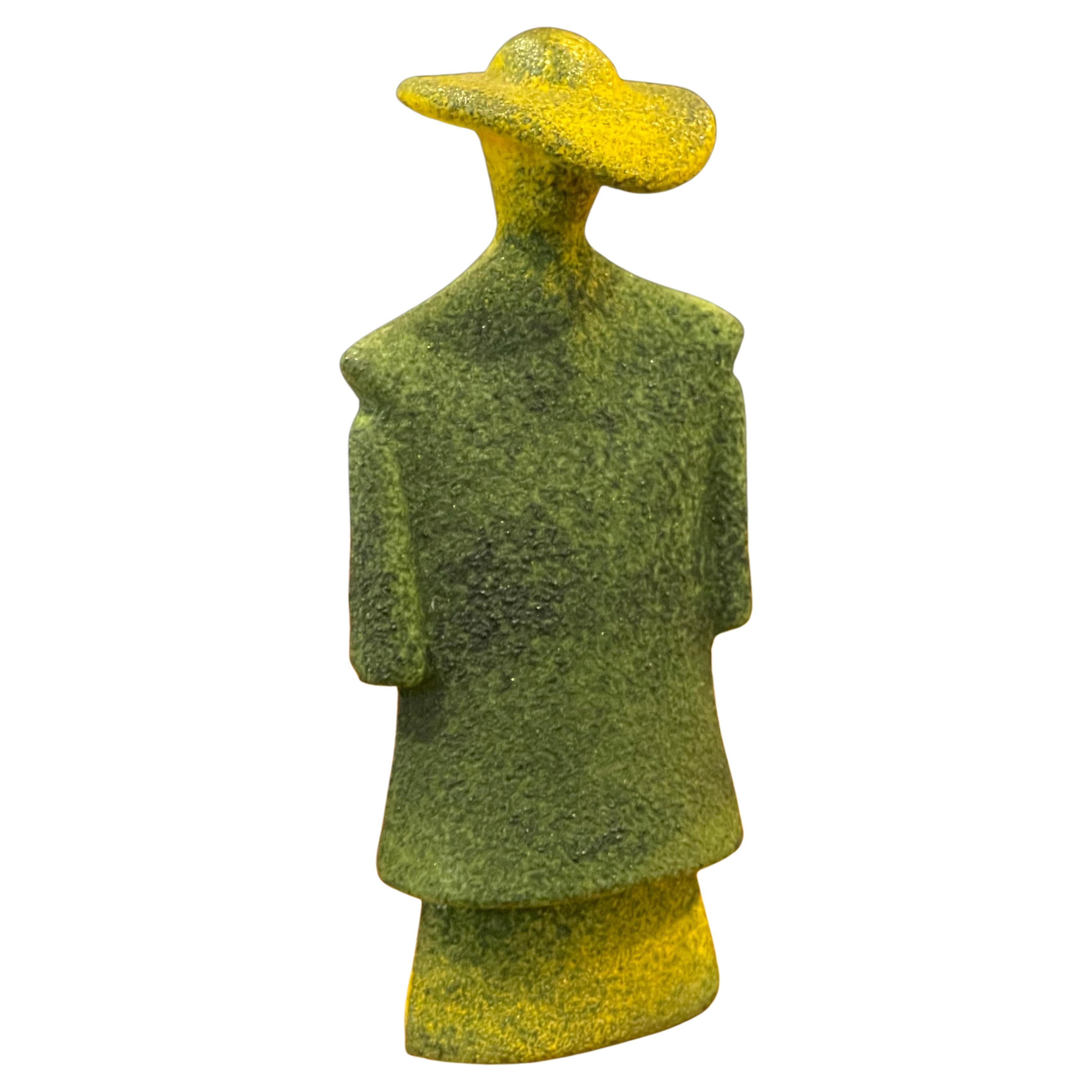 Poncho Green Art Glass Catwalk Sculpture by Kjell Engman for Kosta Boda Sweden For Sale 9