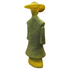Poncho Green Art Glass Catwalk Sculpture by Kjell Engman for Kosta Boda Sweden