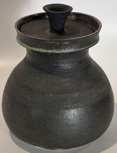 Pond Farm Covered Jar circa 1960 Marguerite Wildenhain California Modern