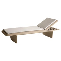 Ponente Sun Lounger With Grey Cushion by Martinelli Venezia Studio