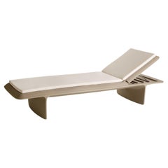 Ponente Sun Lounger With White Cushion by Martinelli Venezia Studio