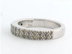 PONIROS ring with fancy brilliant cut diamonds up to 0.69ct 18k white gold