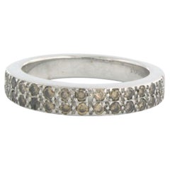 PONIROS ring with fancy brilliant cut diamonds up to 0.69ct 18k white gold