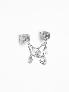 Pont De Crystal Bracelet in Rhodium Plated 925 Silver & Glass Crystals by O Sh