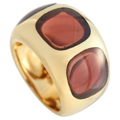 Ponte Vecchio 18k Yellow Gold Garnet Ring