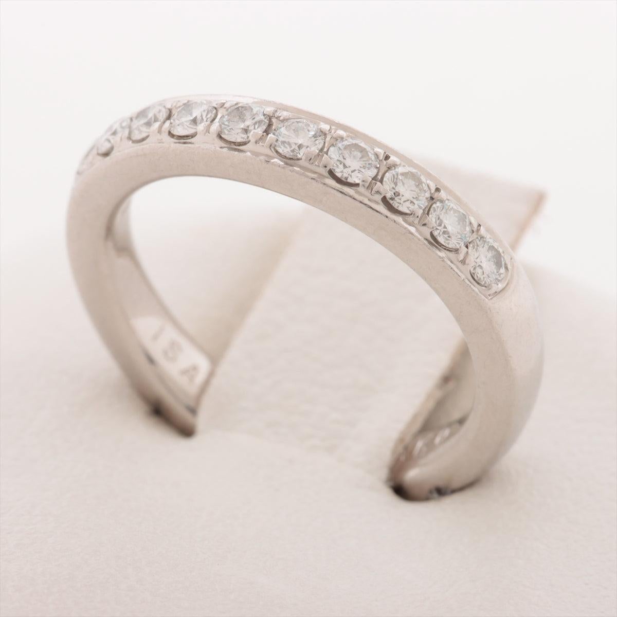 The Ponte Vecchio Diamond Ring in platinum is a stunning piece that exudes elegance and sophistication. Crafted from high-quality platinum, this ring features ten small, meticulously set diamonds that sparkle brilliantly in any light. The minimalist