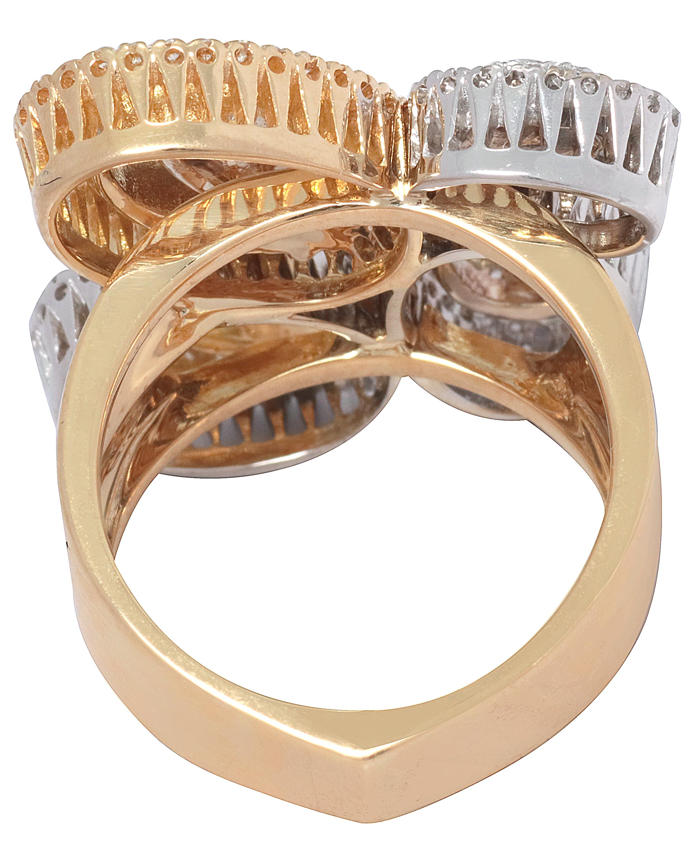 Ponte Vecchio Gioielli 18k White Gold Ring. Ring Size 7. Diamond(1.14tcw). Shipped in Ponte Vecchio Gioielli Box. Model Number SA2128 BRD-55 -  Manufacturers Suggested Retail $6,060