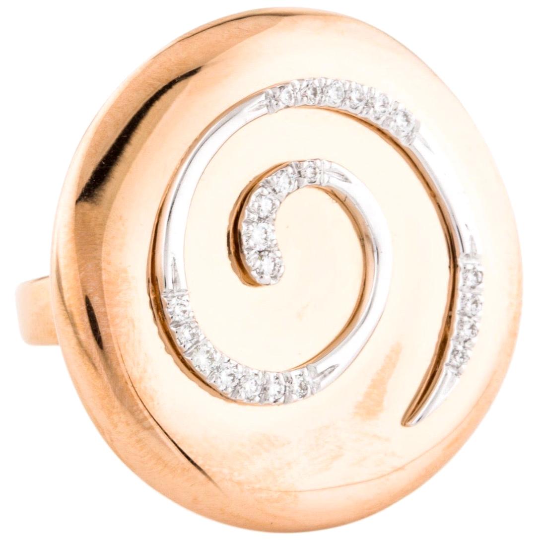 Ponte Vecchio Gioielli 18 Karat Rose Gold Cocktail Ring For Sale