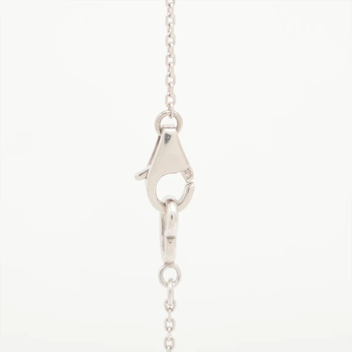 Collana con ciondolo a forma di cuore in oro bianco di Ponte Vecchio In condizioni buone in vendita a Indianapolis, IN