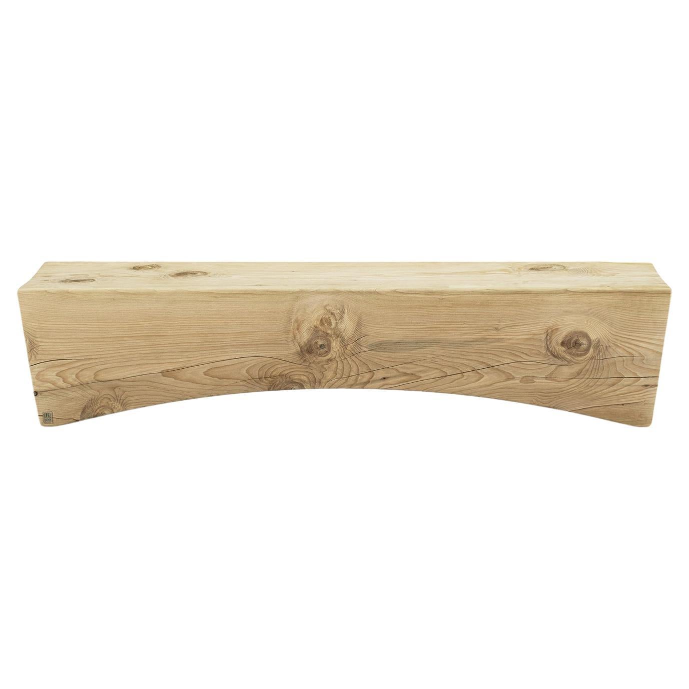 Pontevecchio Solid Wood Bench, Designed by Vegni Design, Made in Italy 