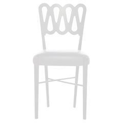 Ponti 969 White Leather Chair By Go Ponti