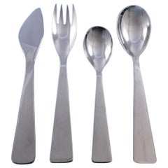 Ponti by Arthur Krupp Stainless Steel Flatware set 36 pcs Modern IN BOOK Modern