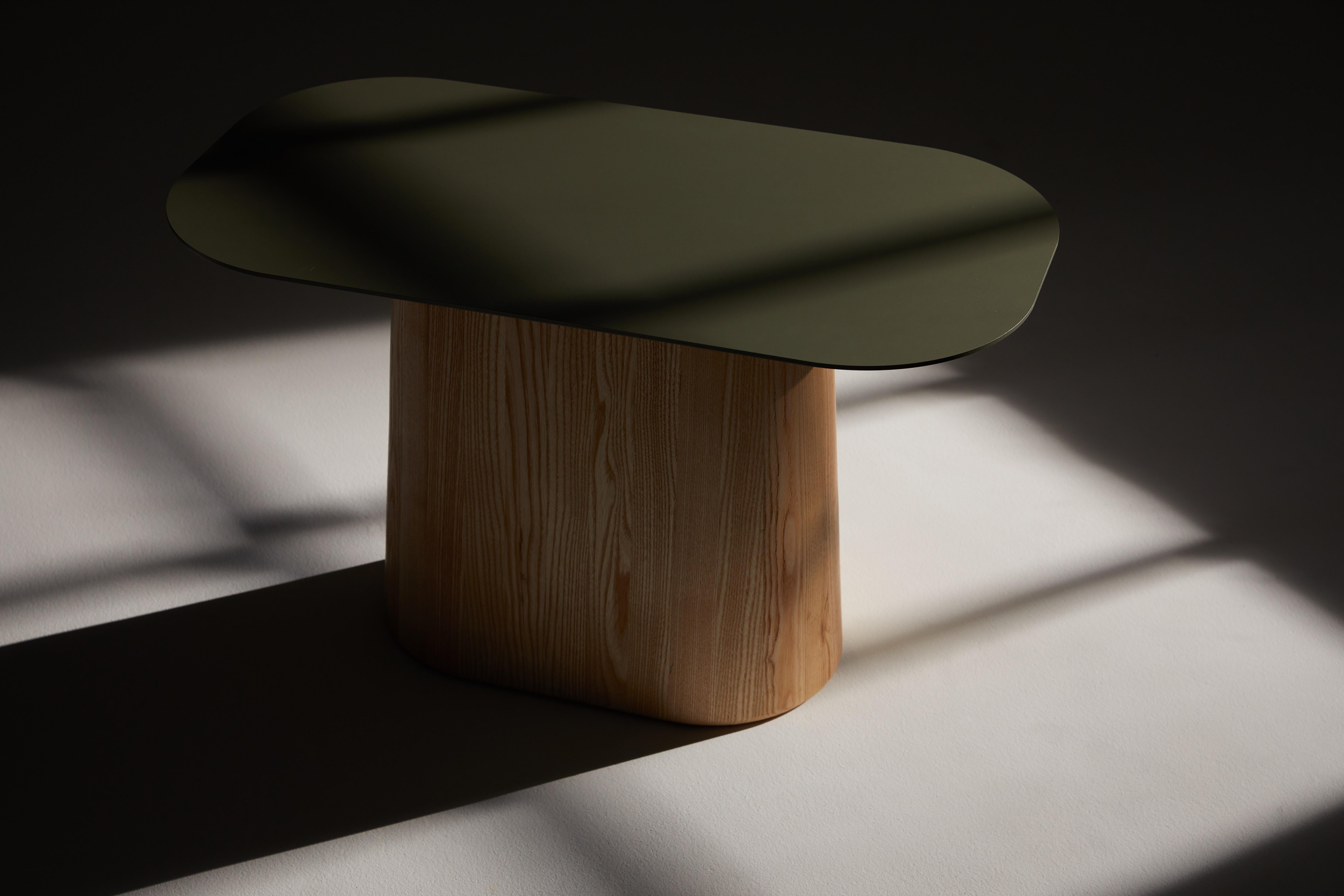 Ponti Coffee Table in Natural Walnut Wood And Steel by Heilig Objects For Sale 3