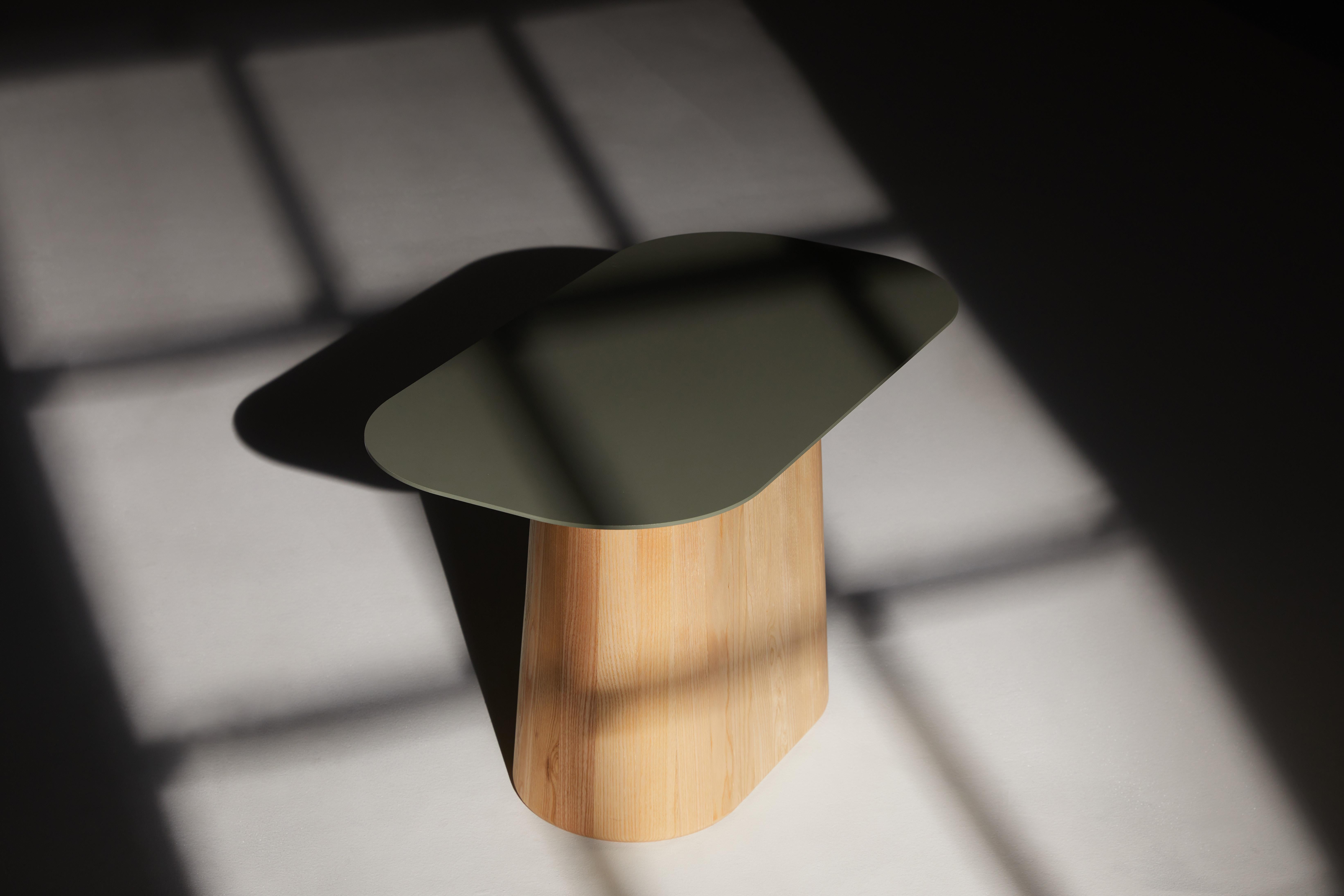 Ponti Coffee Table in Natural Walnut Wood And Steel by Heilig Objects For Sale 2