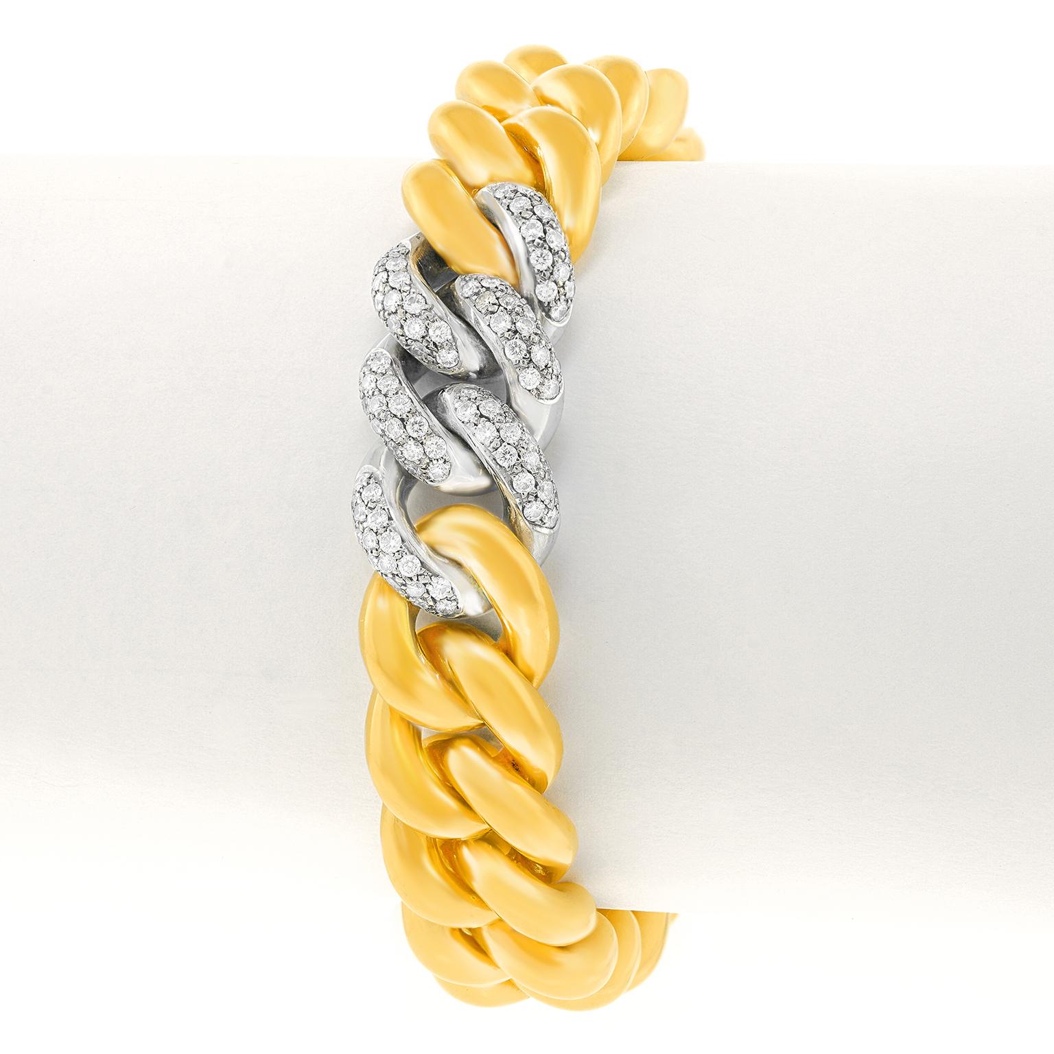 Brilliant Cut Ponti Gennari Diamond Link Bracelet