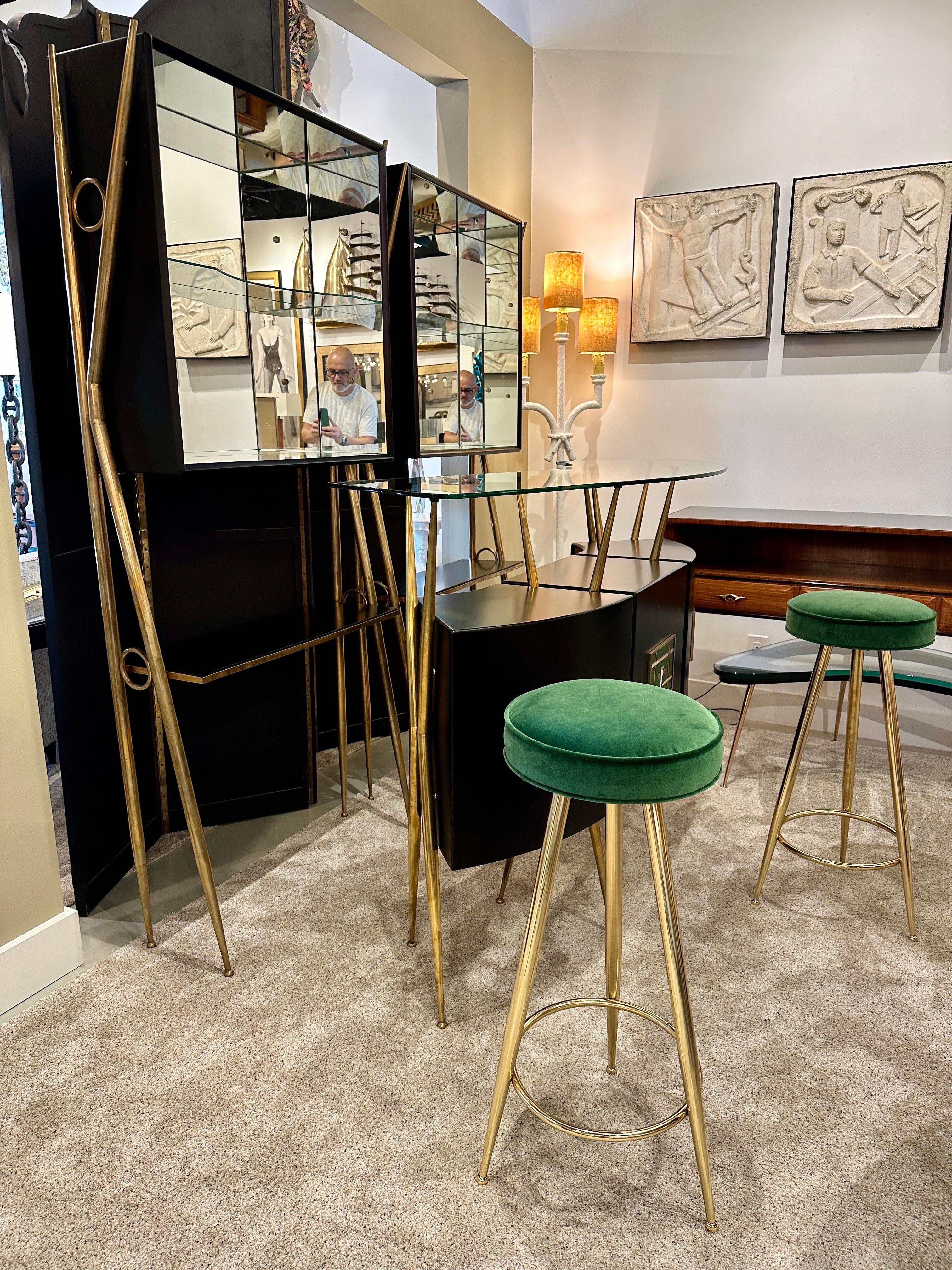 Ponti Style Five-Piece Italian Mid-Century Bar Set 10