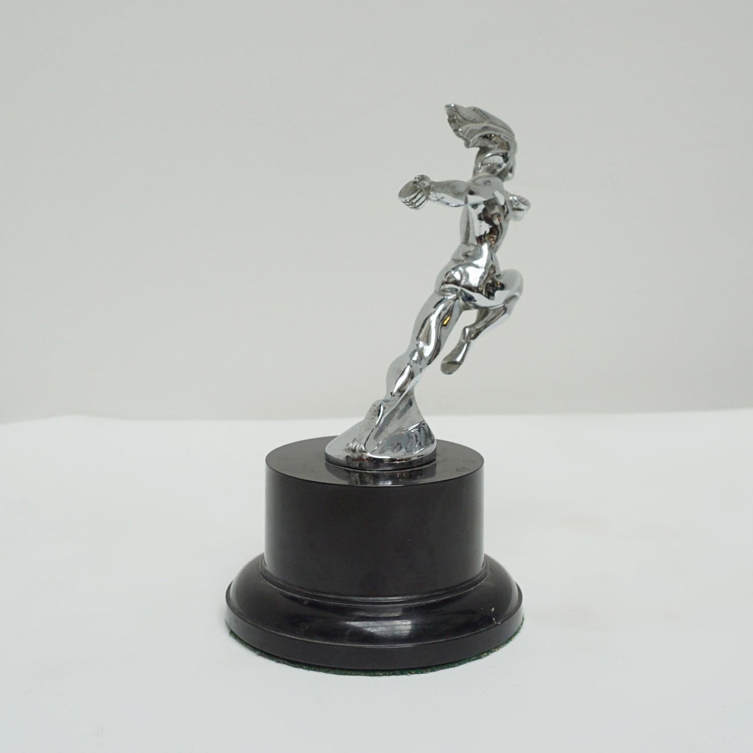 Pontiac Running Chief 1930s Nickel Plated Mascot 1