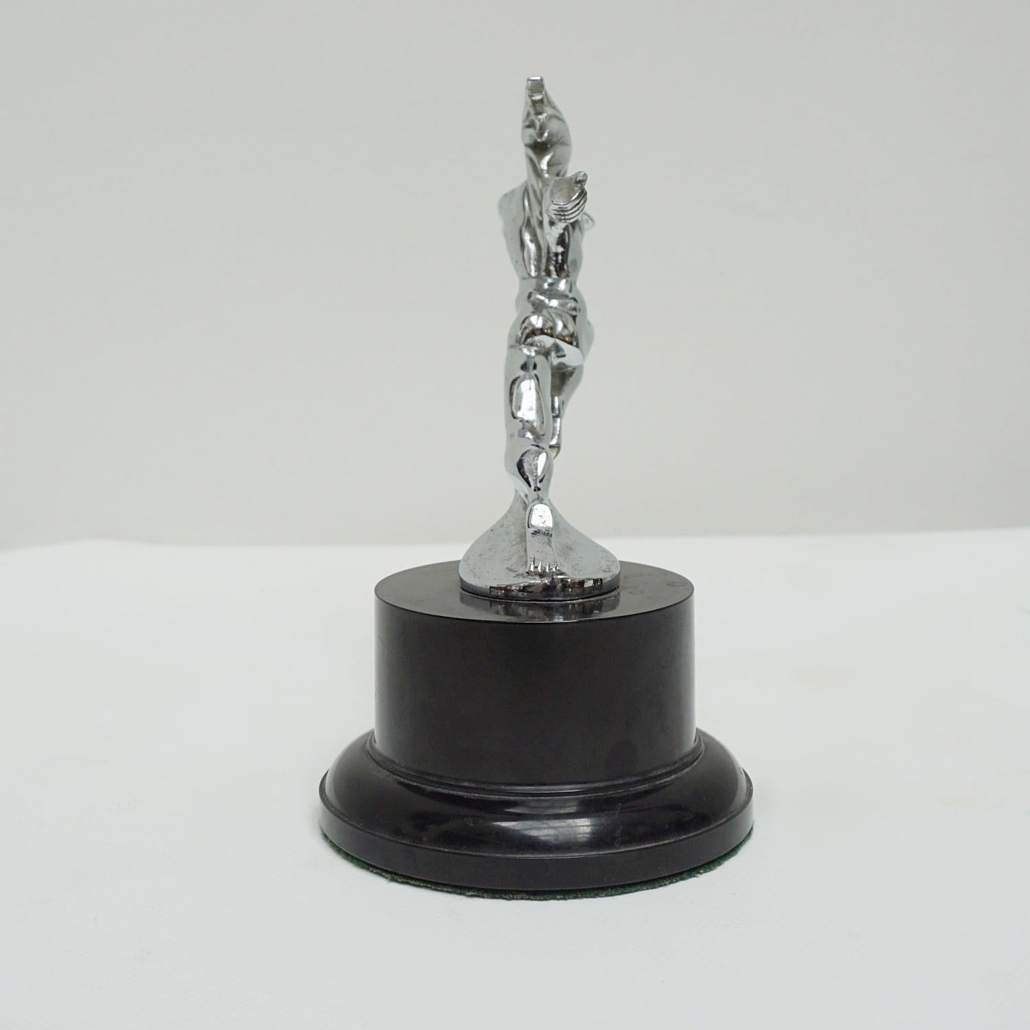 Pontiac Running Chief 1930s Nickel Plated Mascot 2
