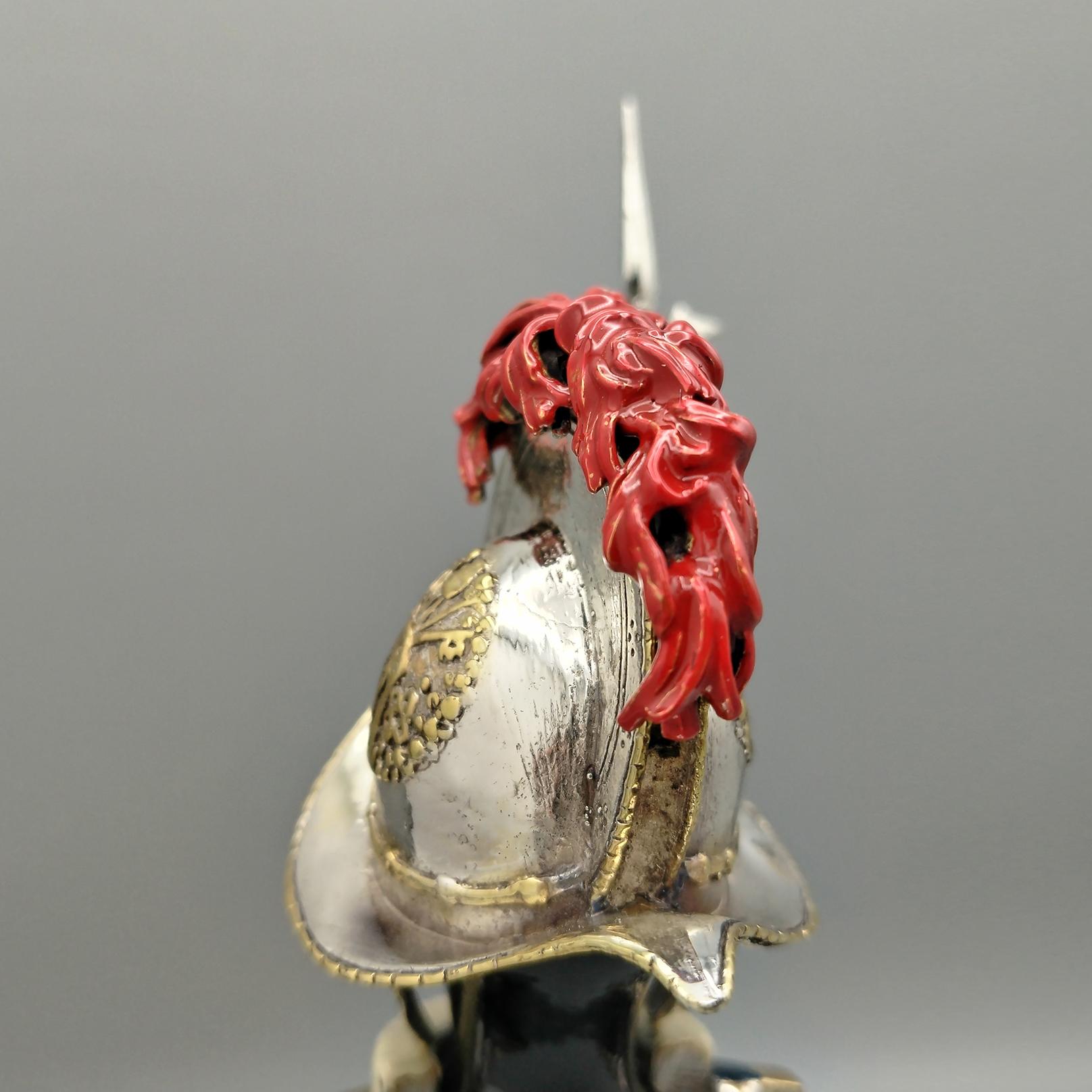 Pontifical Guard Uniform - Swiss Guard in Sterling silver with enamel and gold in vendita 2