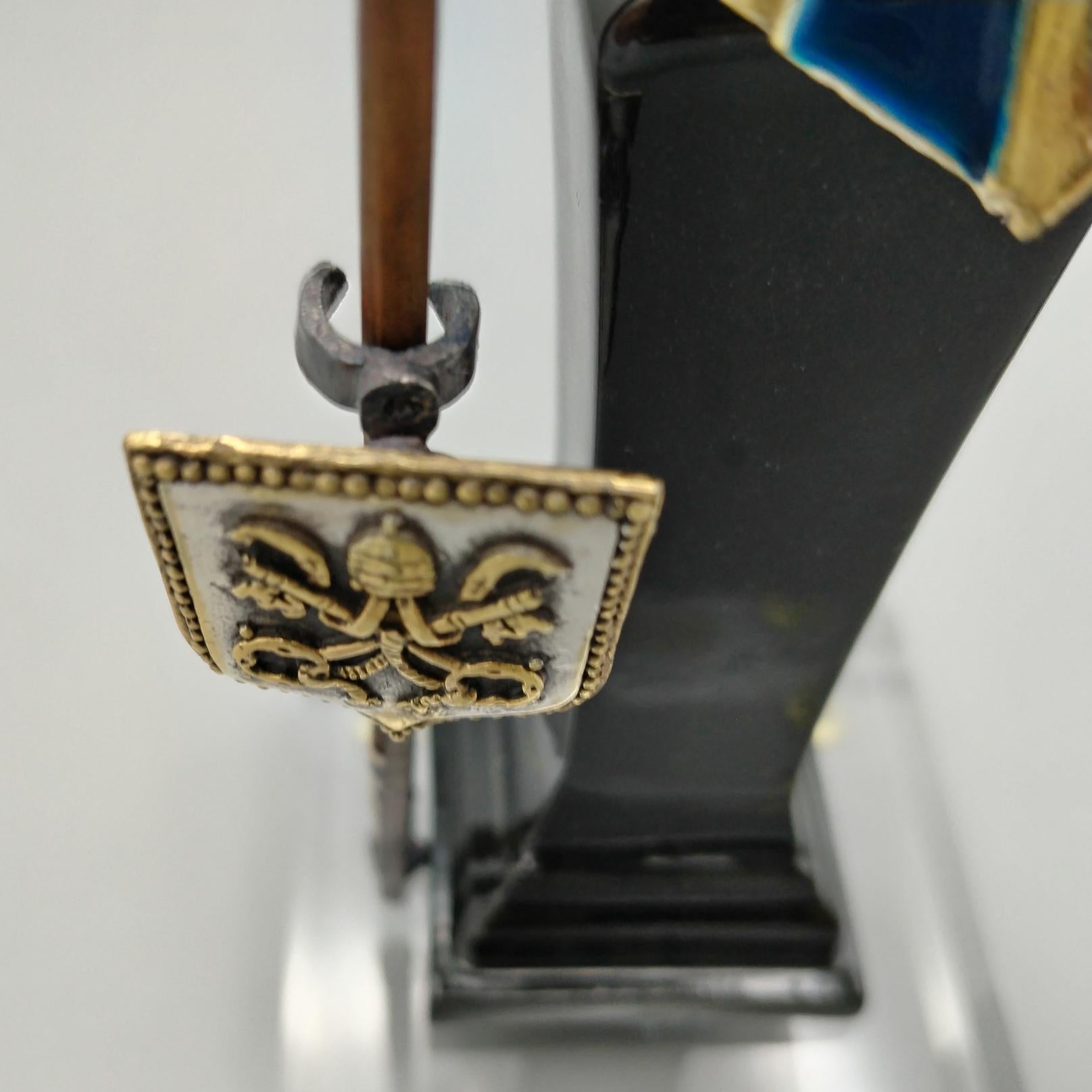 Pontifical Guard Uniform - Swiss Guard in Sterling silver with enamel and gold in vendita 7