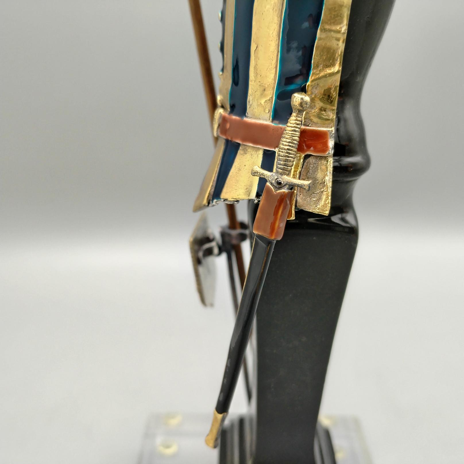 Pontifical Guard Uniform - Swiss Guard in Sterling silver with enamel and gold In condizioni Nuovo in vendita a VALENZA, IT