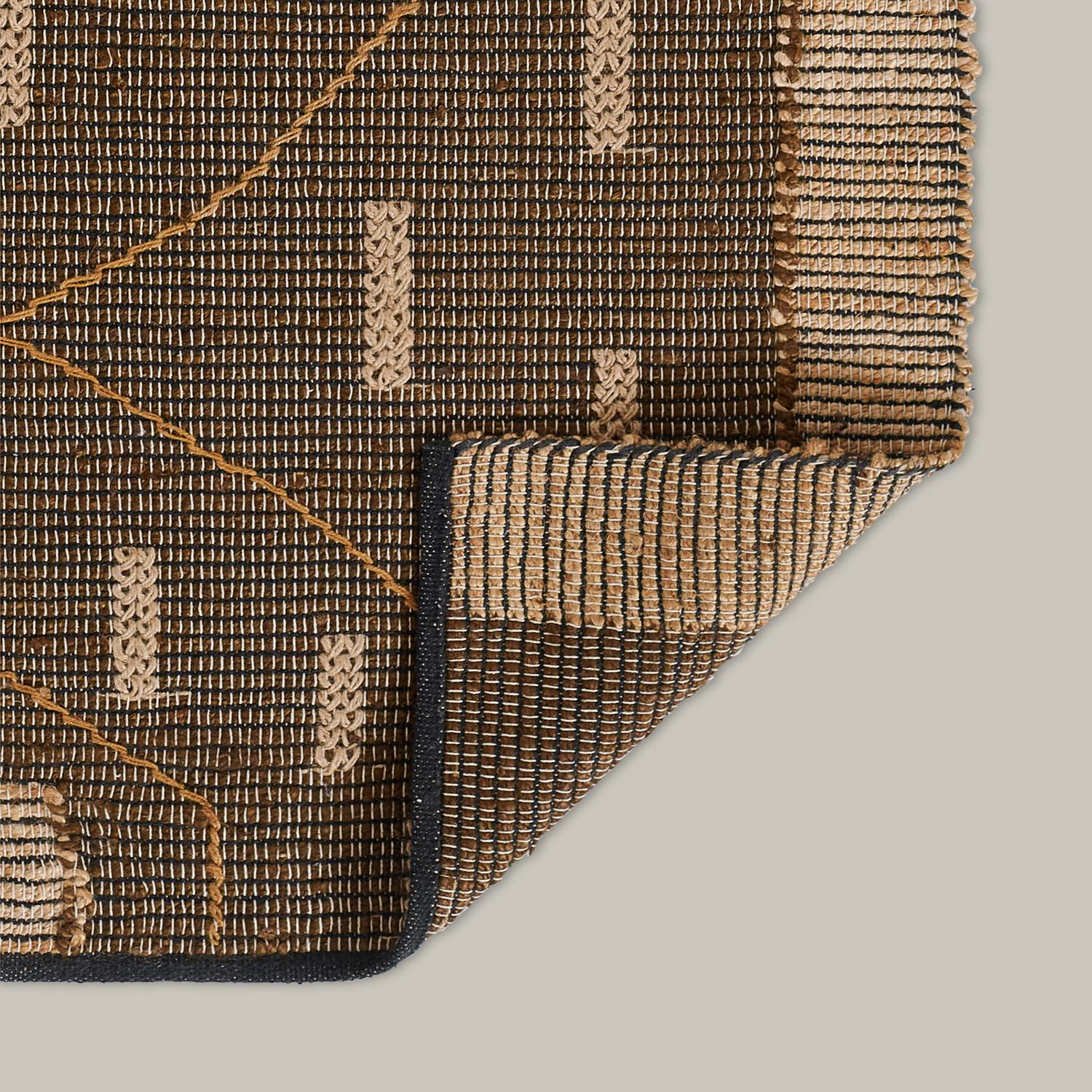“Pontoise Mathieu” Handwoven Jute Rug by Christiane Lemieux In New Condition For Sale In New York, NY
