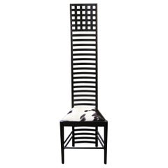 Pony 1 Macintosh Chair with Solid Ash Wood in Black Finish