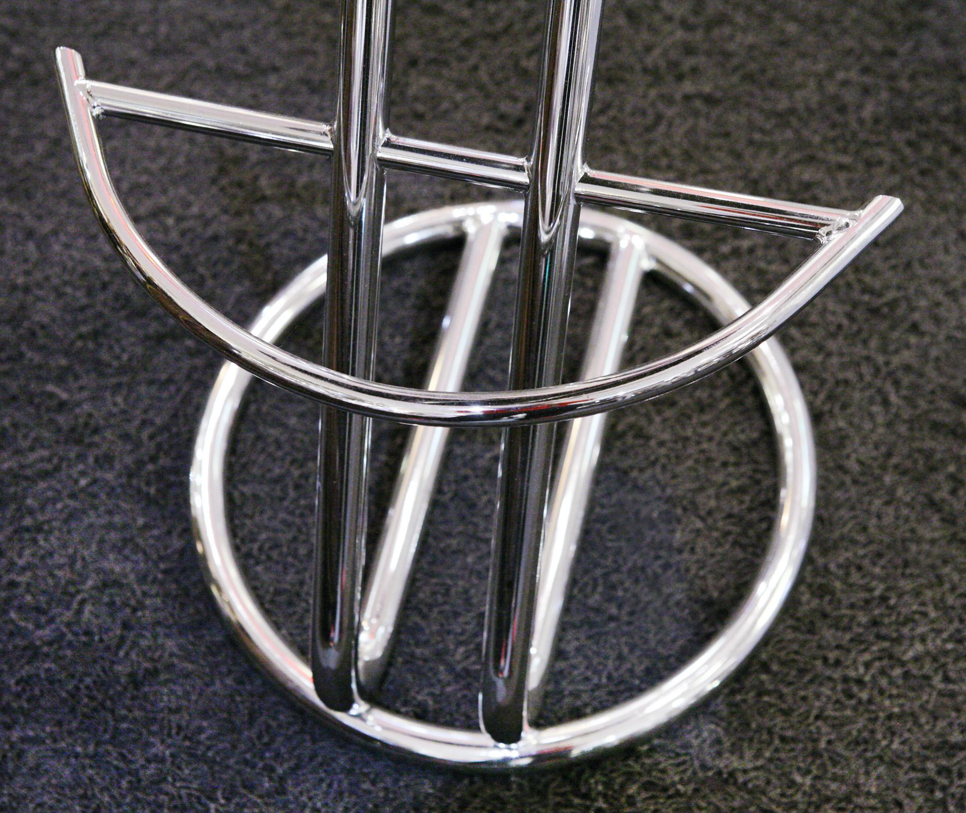 Pony 2 Bar Stool with Polished Stainless Steel Base 5