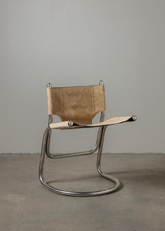 Pony Hide Chrome Sling Chair