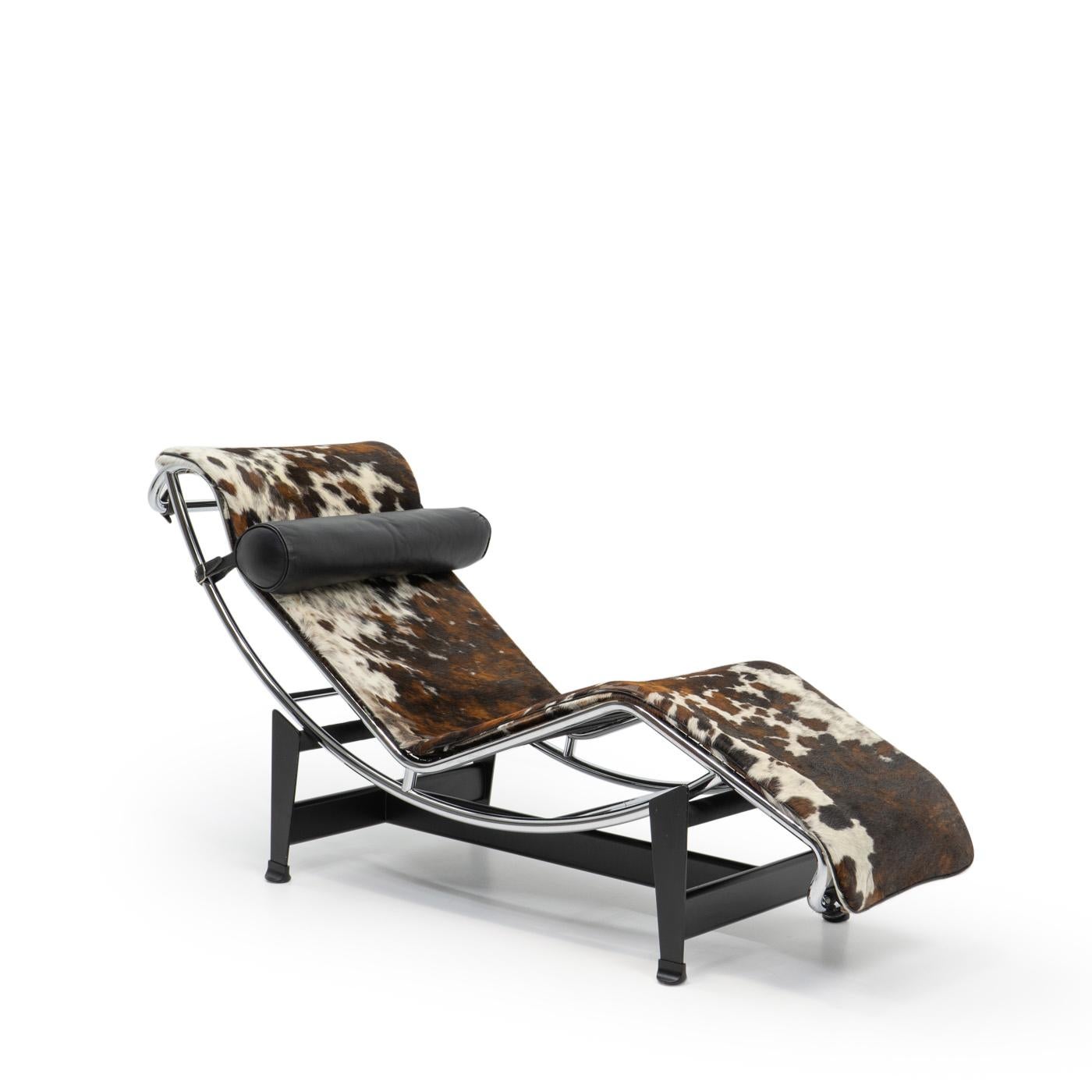 Mid-Century Modern Ponyskin LC4 by Le Corbusier for Cassina, 1990s