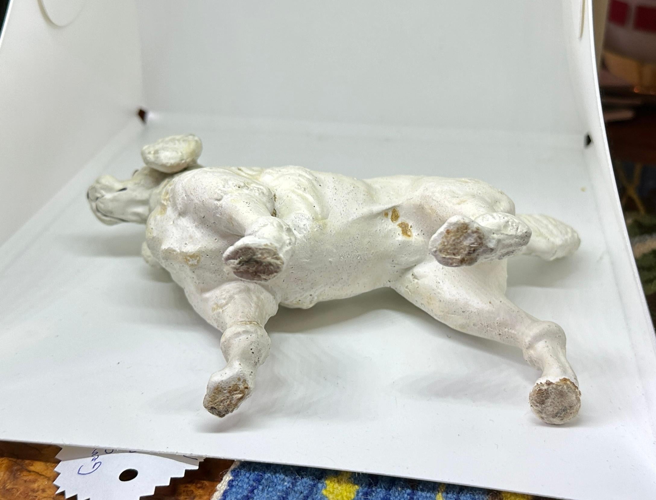 Poodle Dog Candy Container Germany Antique 1910 Christmas Easter Rare For Sale 4
