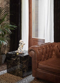 Lladró Poodle with Mochis Dog Figurine